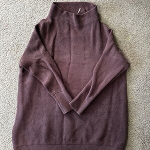 Free People Mauve Turtleneck Sweater
